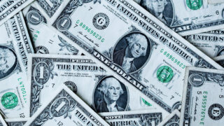 stack of dollar bills