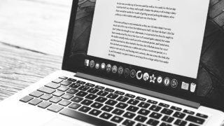 Document open on MacBook