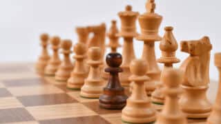wooden chess set
