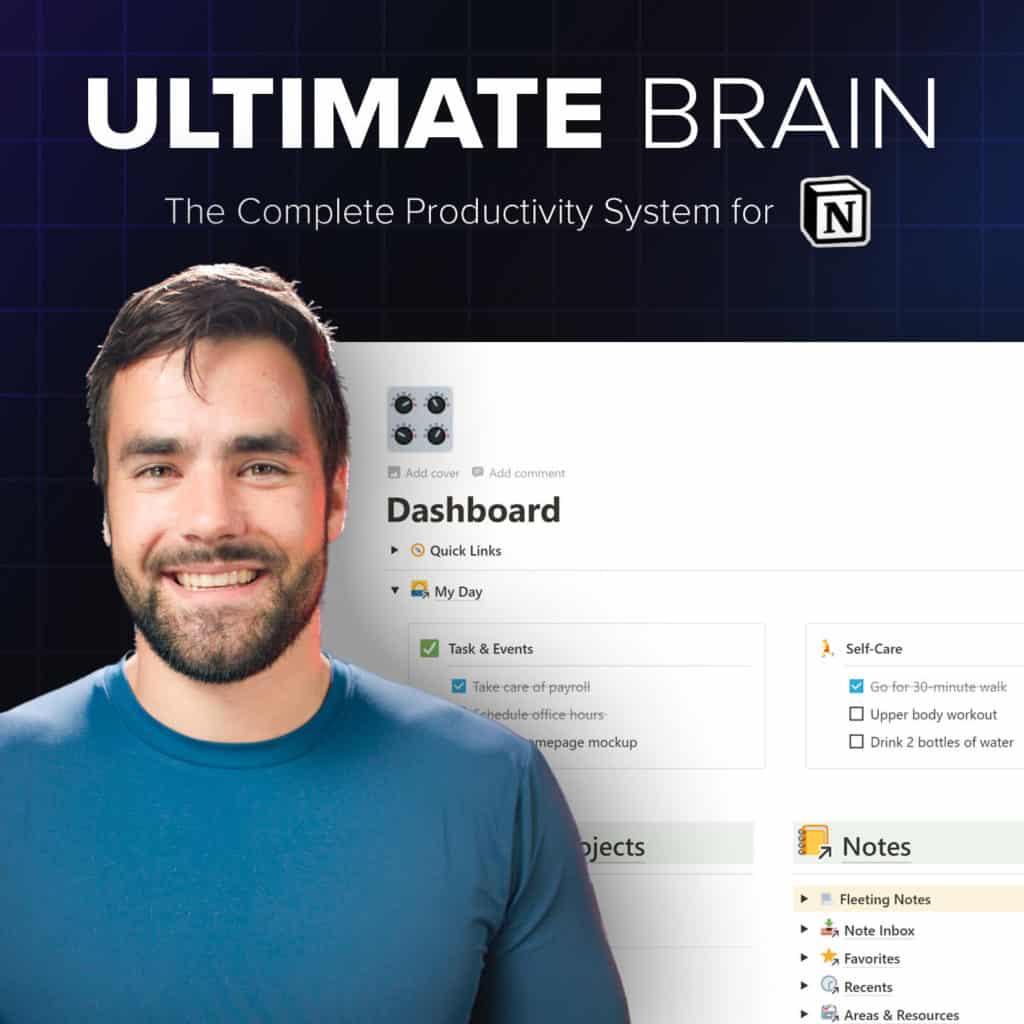 The Ultimate Second-Brain Notion Template – Tasks, Notes, and Projects