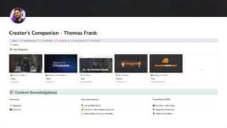 Creator's Companion main screen