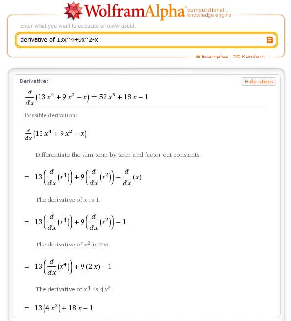WolframAlpha is an excellent tool for college math classes.