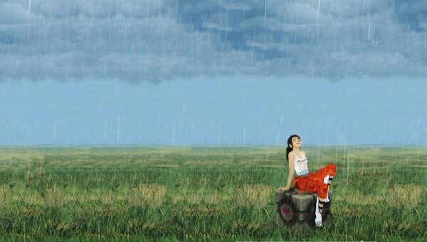 Chell in the Rain Chell in the Rain