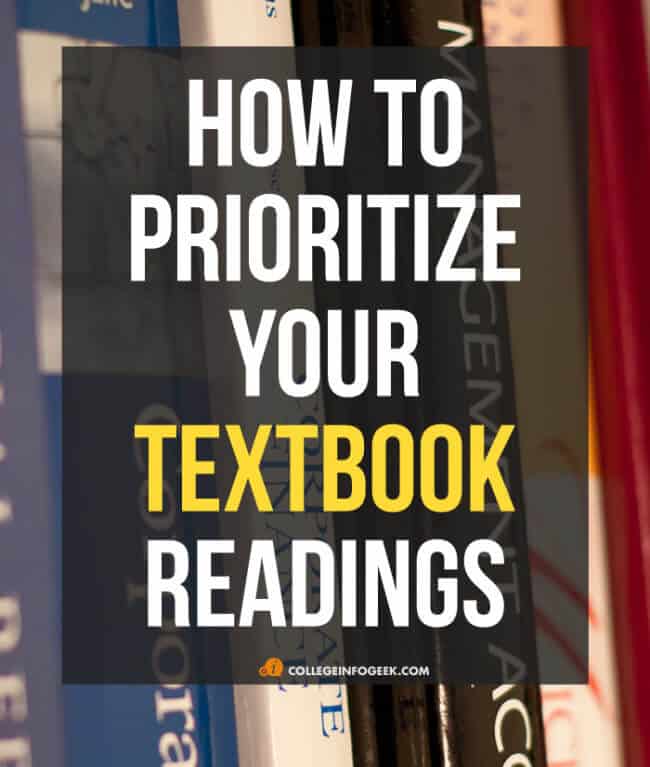 Great tips on how to spend less time reading your textbooks