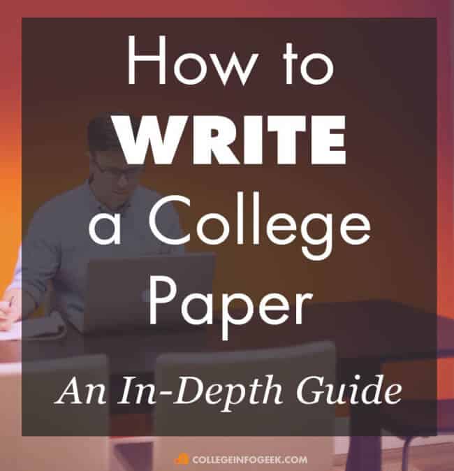 How to write a great paper in college - tips from an English major