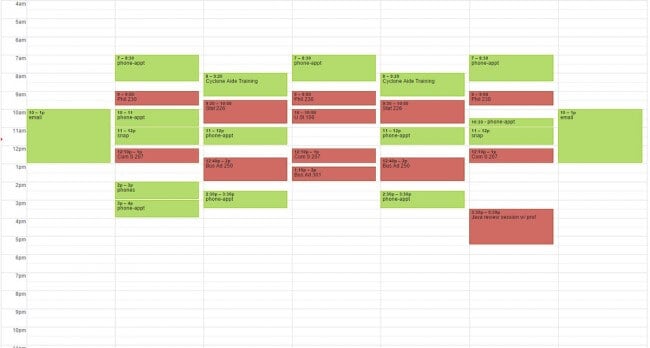 calendar-work-classes