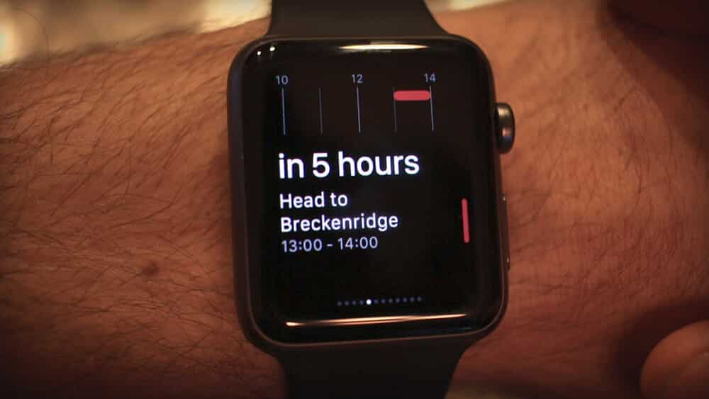 Fantastical Glance on Apple Watch
