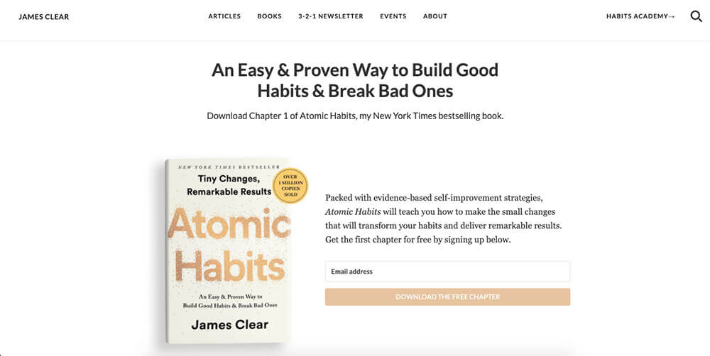 James Clear's personal website