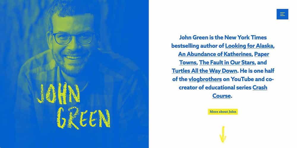 John Green's personal website