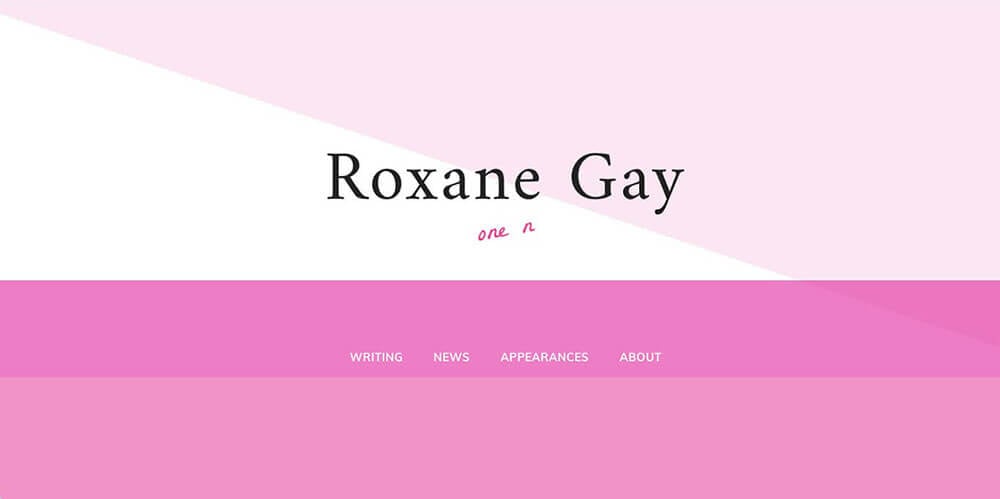 Roxane Gay's personal website
