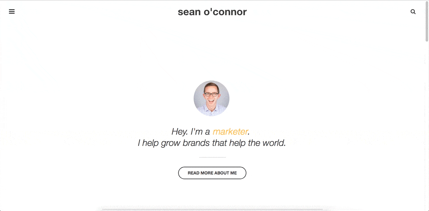 Sean O'Connor Website Load Animation