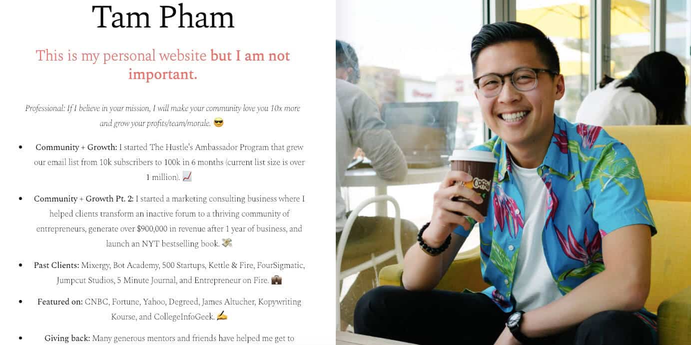 Tam Pham Website