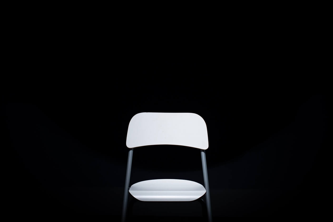 chair in a dark room