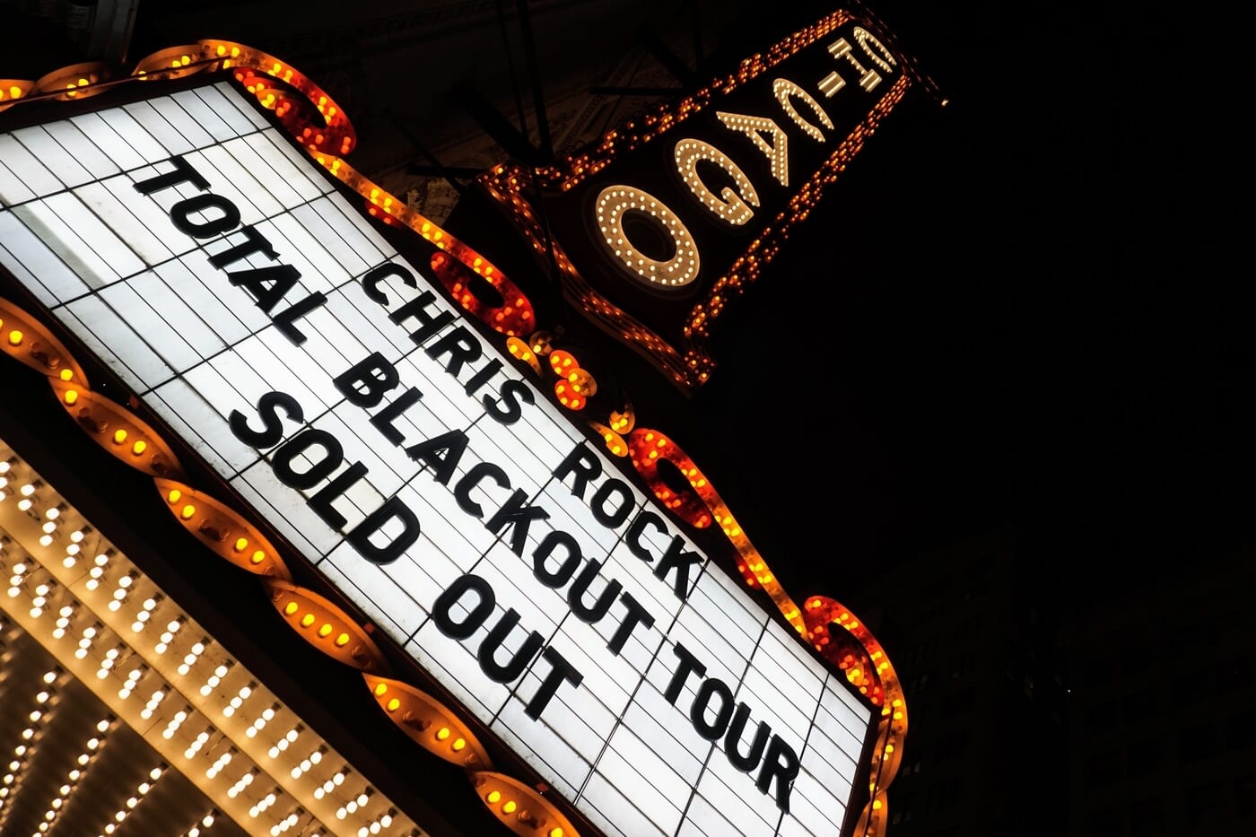 Chris Rock show marquee
