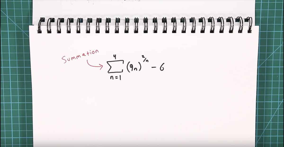 example summation problem