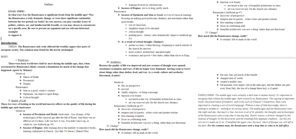 outline example