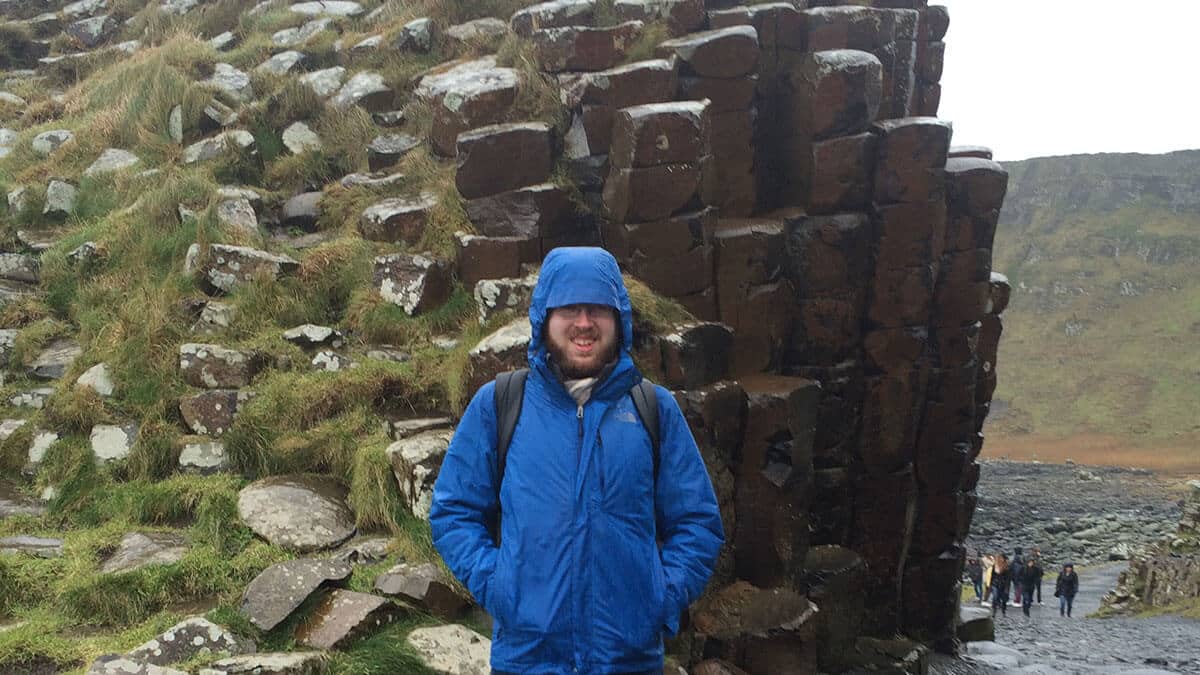 Standing in front of the Giants Causeway