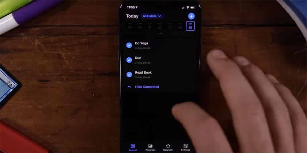 Habitify app Dark Mode