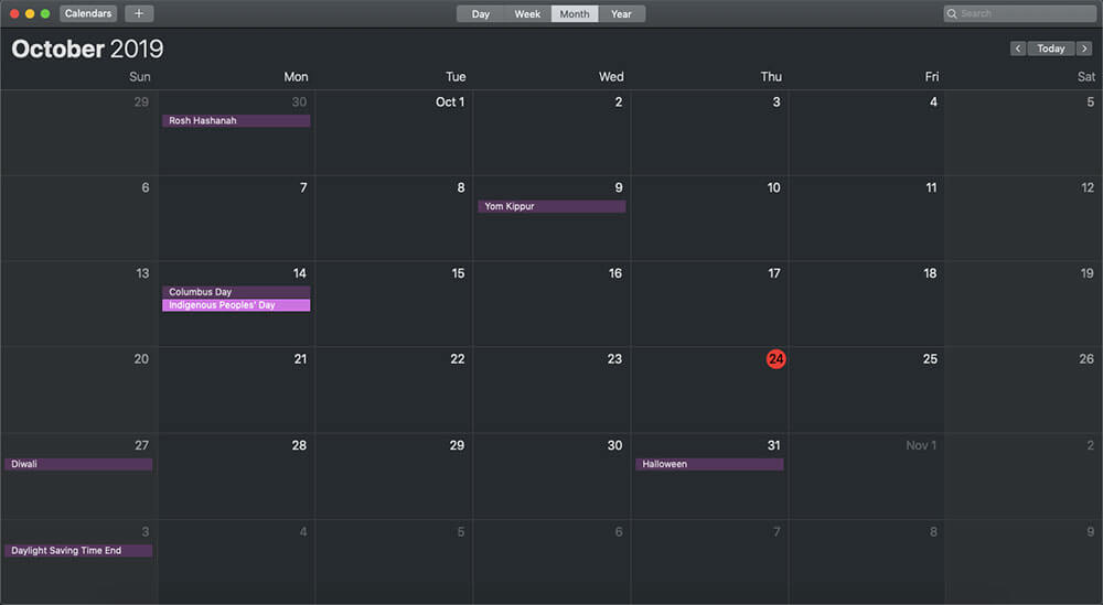 calendar program for mac free