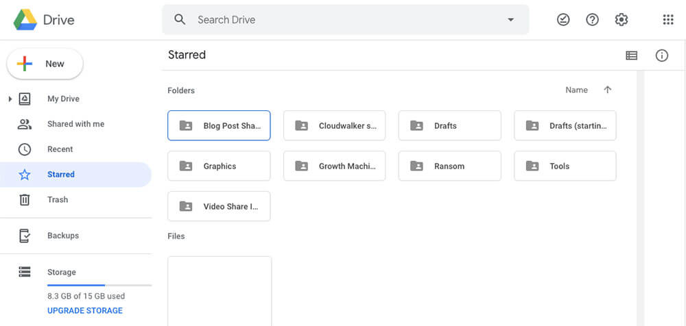 Google Drive folders