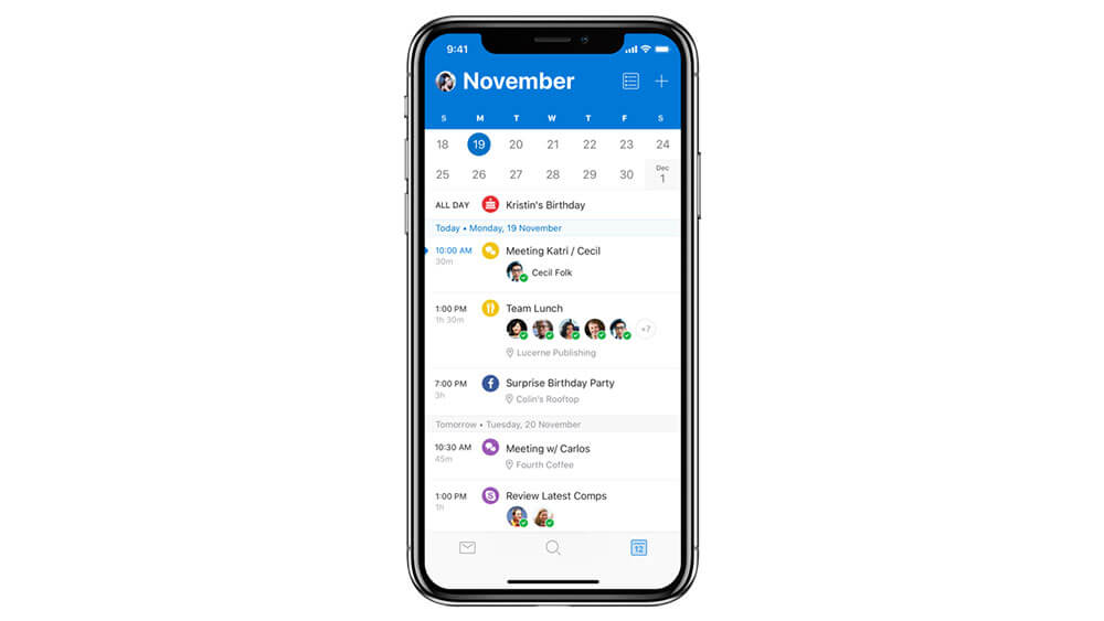 calendar and task app for iphone