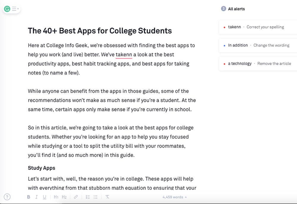 best study apps for college students