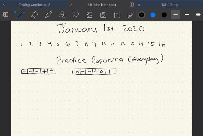 handwriting recognition goodnotes