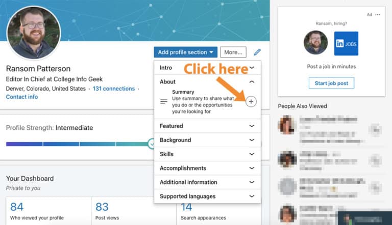 How to Use LinkedIn (With LinkedIn Summary Examples for Students)