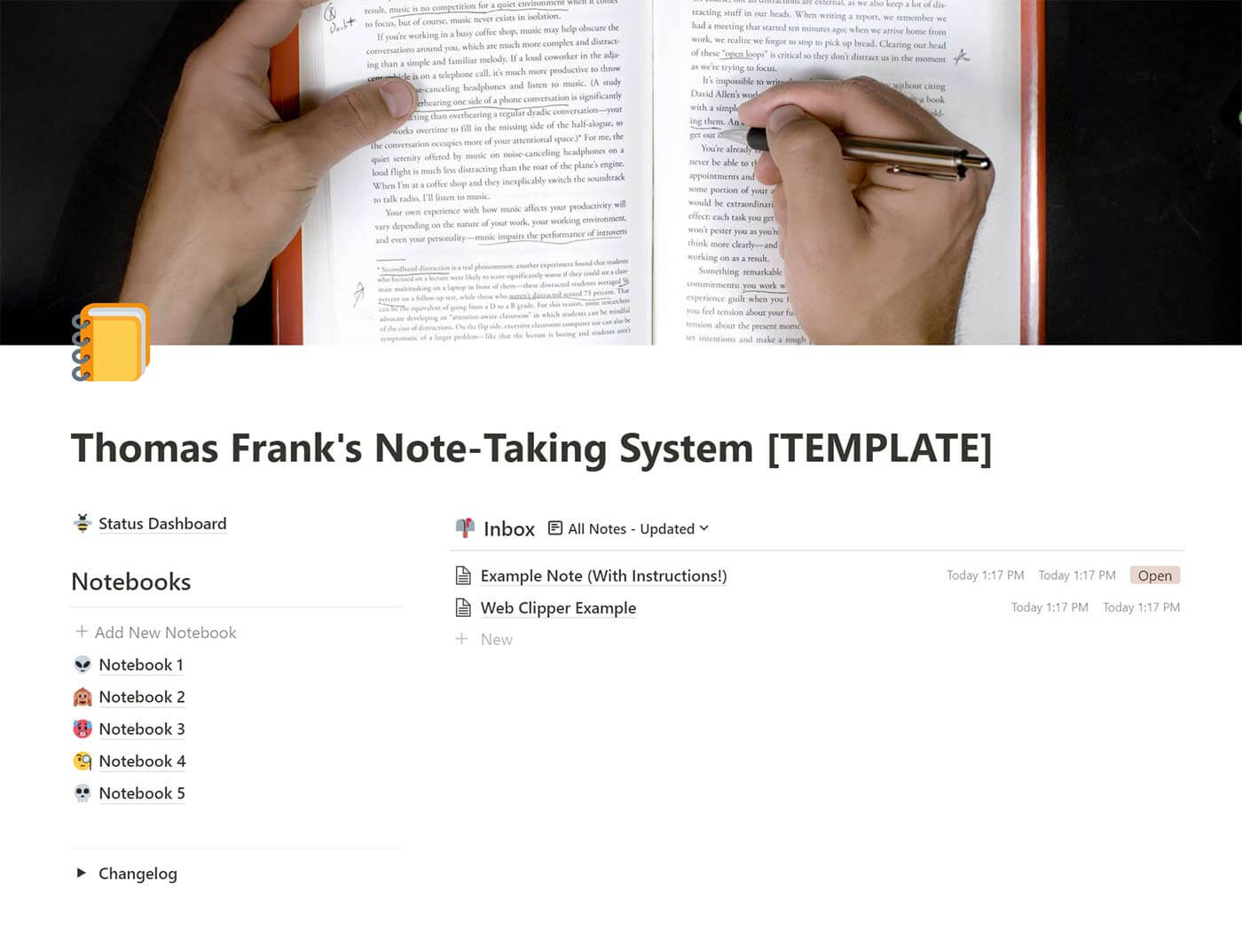 The Ultimate Note-Taking Template for Notion